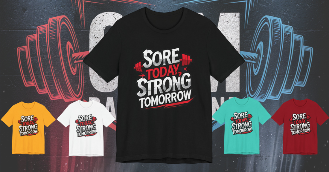 Sore Today, Strong Tomorrow: The Ultimate Gym T-Shirt for Fitness Warriors Slug: sore-today-strong-tomorrow-gym-tshirt-india