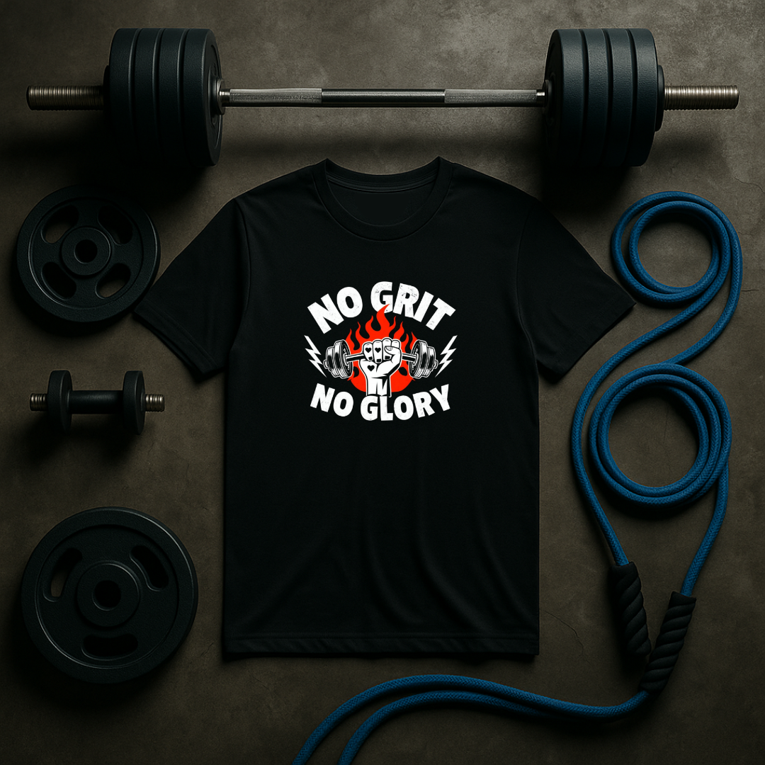 No Grit No Glory – Men’s Motivational Gym T-Shirt | Warrior Series | AGORAA MARTUnisex Basic T-Shirt