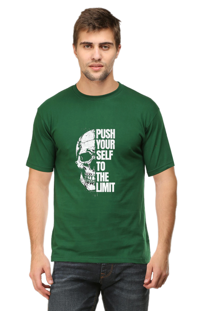 Push Yourself to the Limit – Men’s Gym T-Shirt | Hardcore Motivation Tee | AGORAA MART