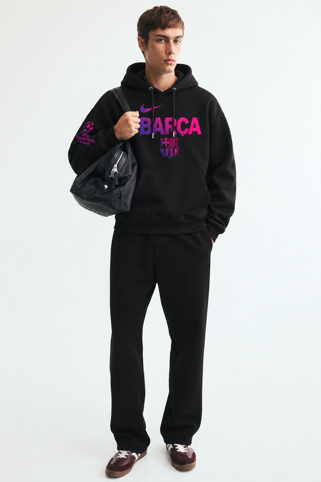 Barça Eclipse Drop-Shoulder Hoodie