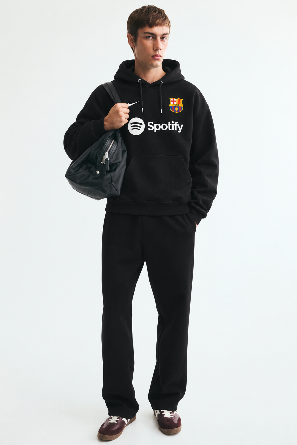 FC Barcelona Spotify Edition Black Hoodie