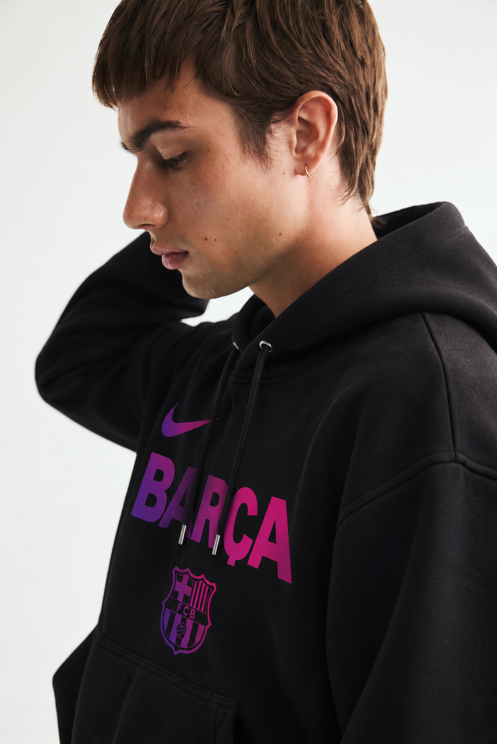 Barça Eclipse Drop-Shoulder Hoodie