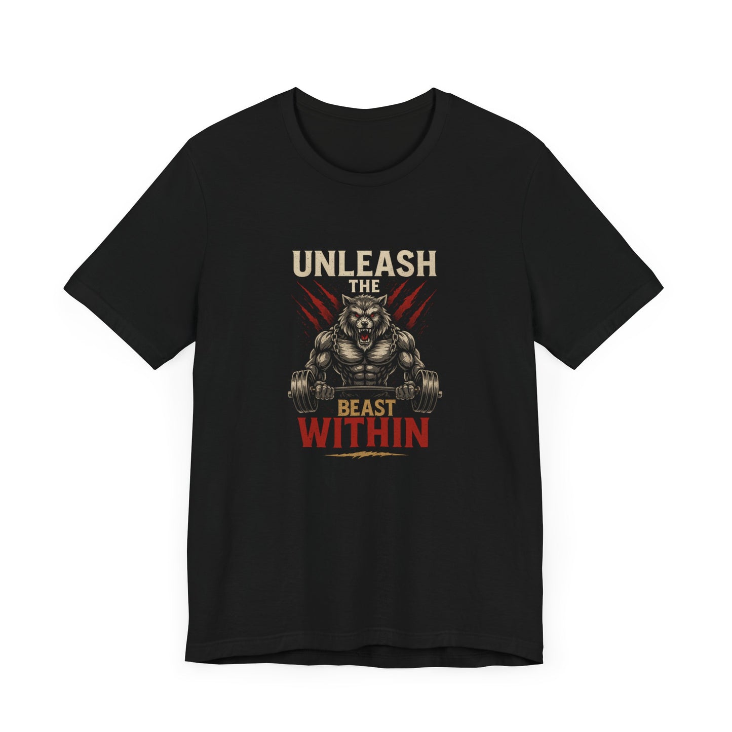 Unleash The Beast Within – Men’s Gym T-Shirt | Power Mode Collection | AGORAA MARTUnisex Basic T-Shirt