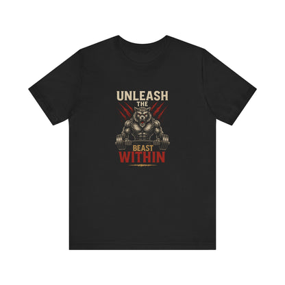 Unleash The Beast Within – Men’s Gym T-Shirt | Power Mode Collection | AGORAA MARTUnisex Basic T-Shirt