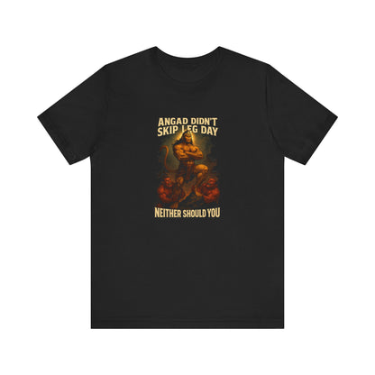 Angad Didn’t Skip Leg Day Neither Should You – Men’s Gym T-Shirt | Desi Mythology Gymwear | AGORAA MART
