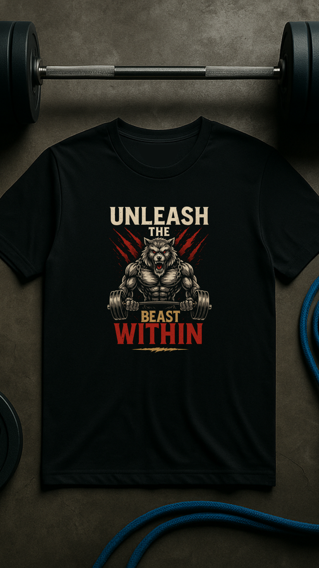 Unleash The Beast Within – Men’s Gym T-Shirt | Power Mode Collection | AGORAA MARTUnisex Basic T-Shirt