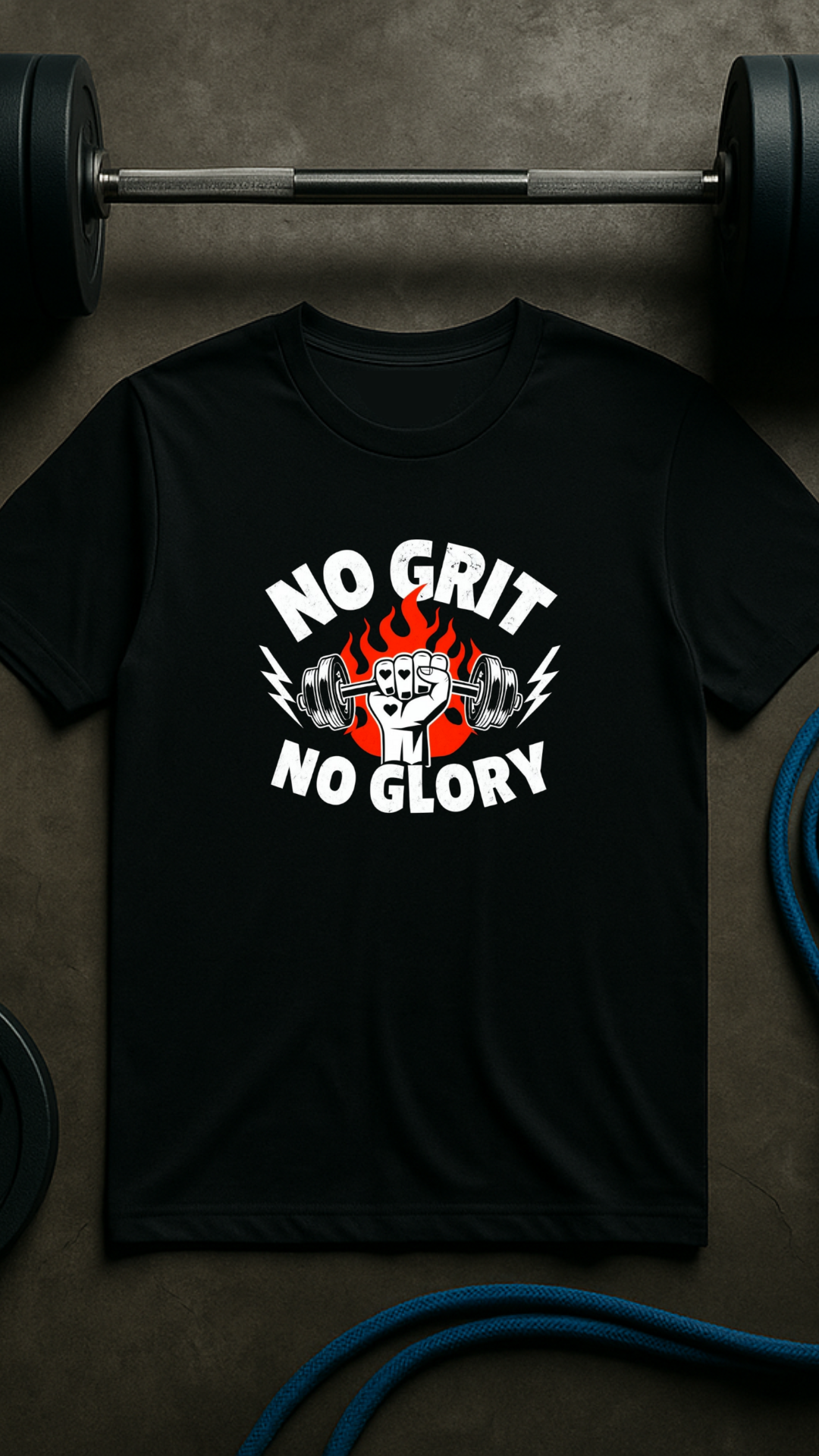 No Grit No Glory – Men’s Motivational Gym T-Shirt | Warrior Series | AGORAA MARTUnisex Basic T-Shirt