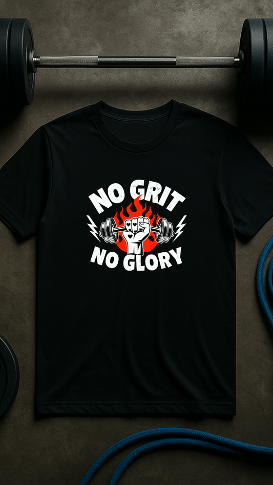 No Grit No Glory – Men’s Motivational Gym T-Shirt | Warrior Series | AGORAA MARTUnisex Basic T-Shirt