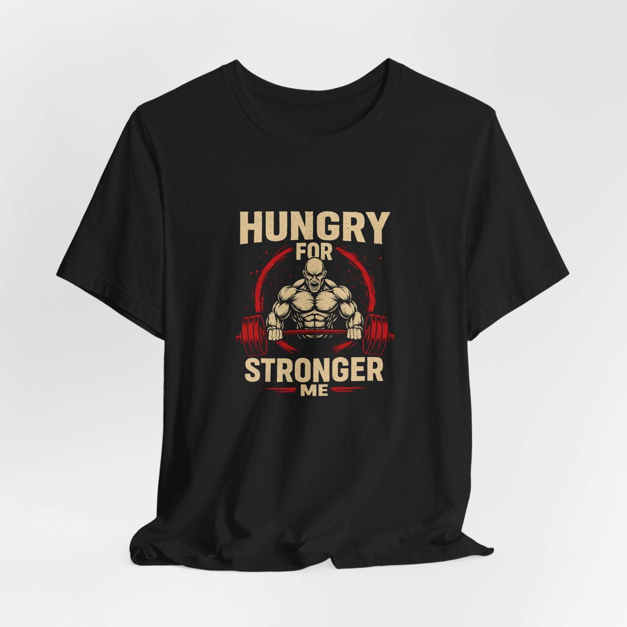 Hungry For Stronger Me – Men’s Gym T-Shirt | Motivation Edition | AGORAA MART