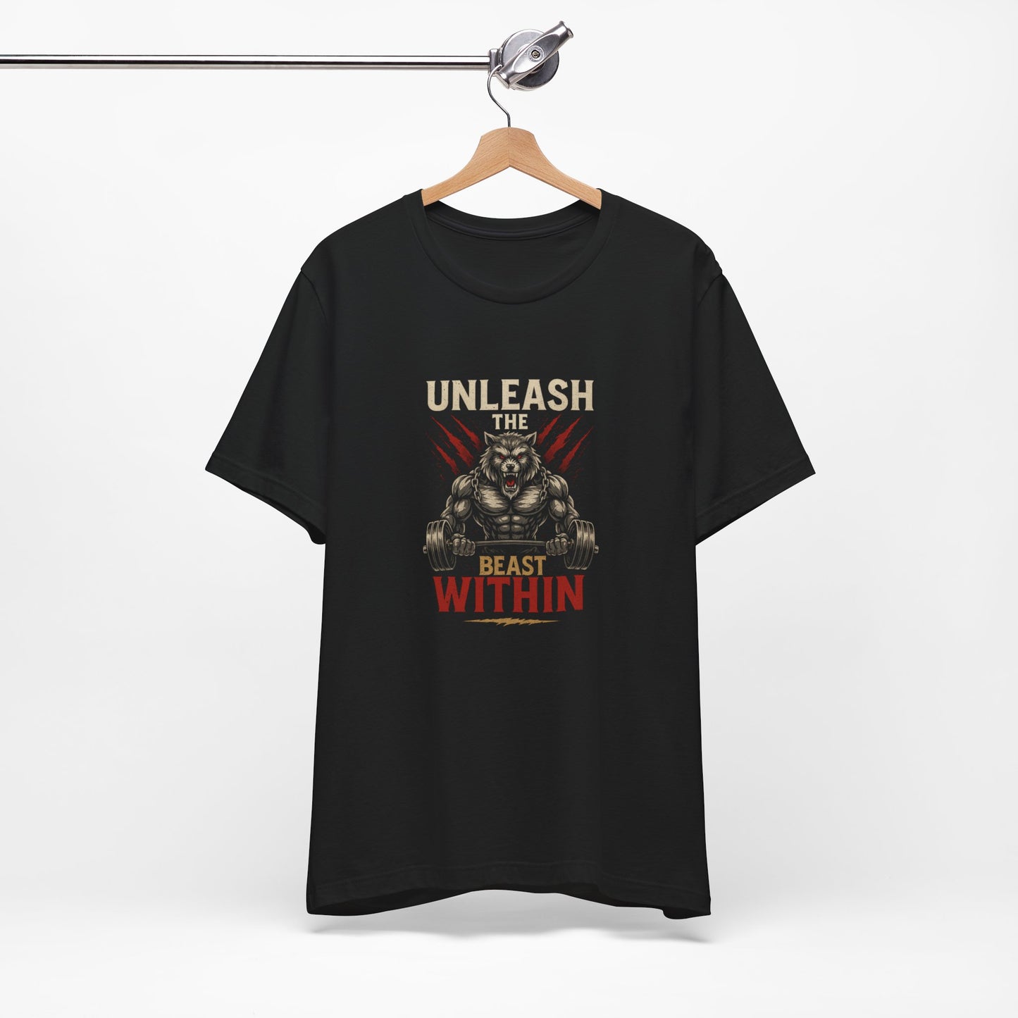 Unleash The Beast Within – Men’s Gym T-Shirt | Power Mode Collection | AGORAA MARTUnisex Basic T-Shirt