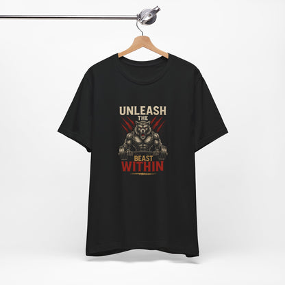 Unleash The Beast Within – Men’s Gym T-Shirt | Power Mode Collection | AGORAA MARTUnisex Basic T-Shirt