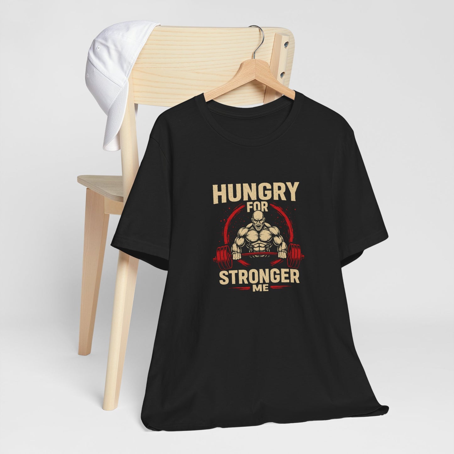 Hungry For Stronger Me – Men’s Gym T-Shirt | Motivation Edition | AGORAA MART