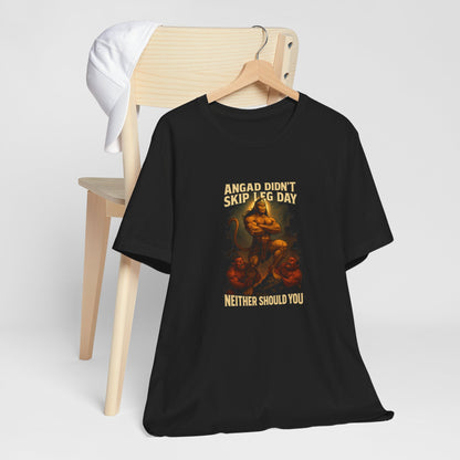Angad Didn’t Skip Leg Day Neither Should You – Men’s Gym T-Shirt | Desi Mythology Gymwear | AGORAA MART