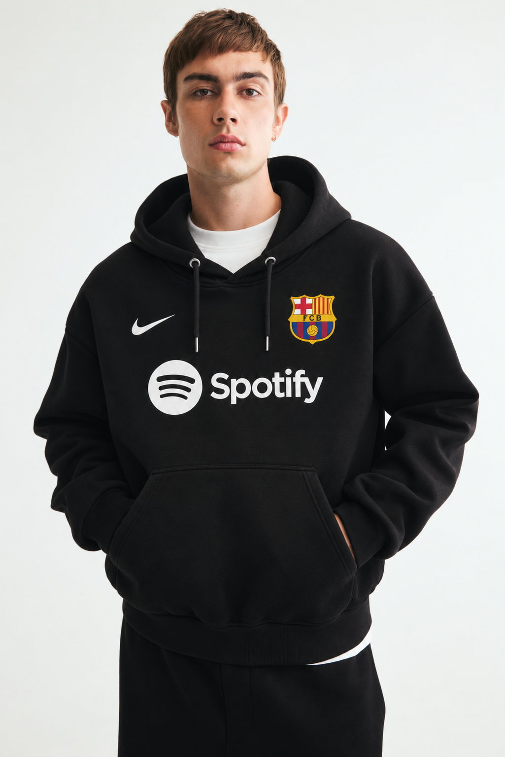 FC Barcelona Spotify Edition Black Hoodie