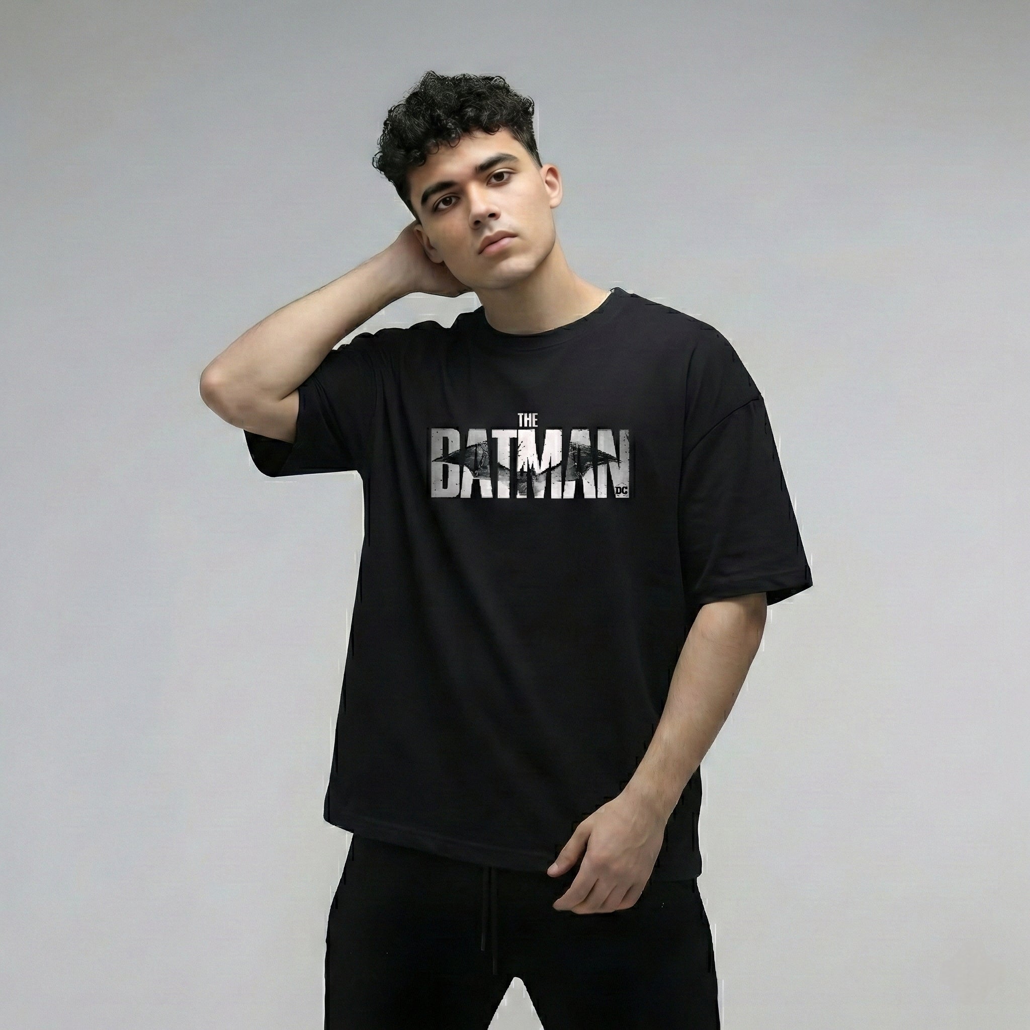 Dark Knight Vengeance – Oversized Graphic T-Shirt