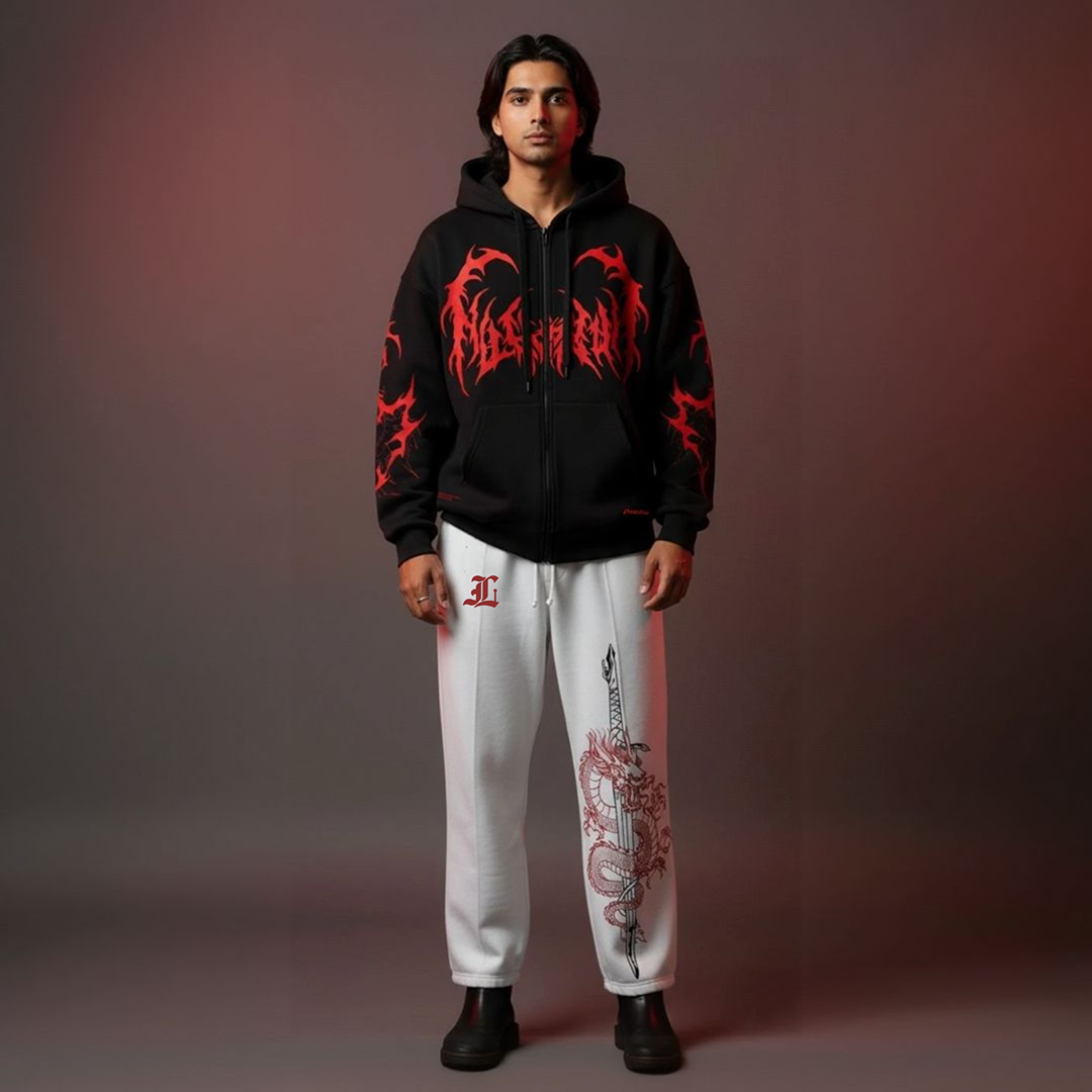 The Inferno Co-ord Set - Premium Hoodie & Jogger