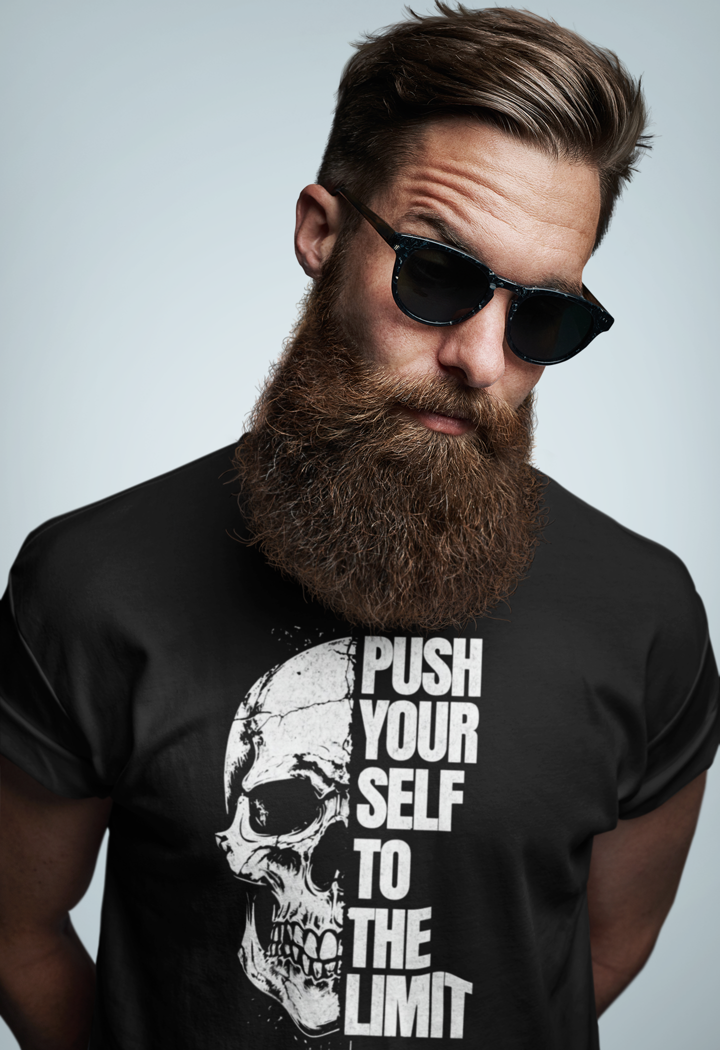 Push Yourself to the Limit – Hardcore Motivational Graphic T-Shirt